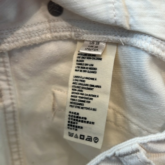 NWT - Free People Destroyed Denim Mini Skirt Size - 28 - Picture 7 of 12